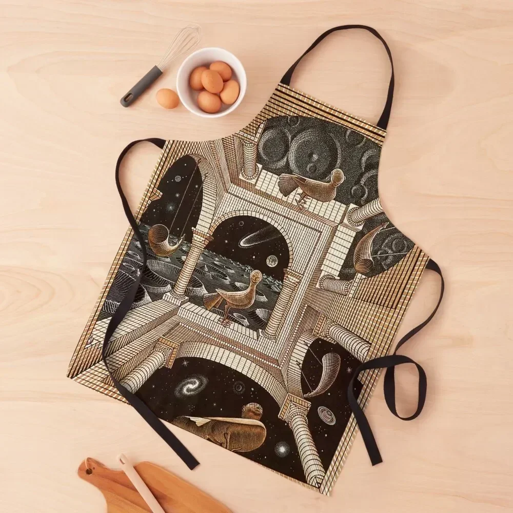

M.C. Escher Apron Hairdressing Household Items Useful beauty master kindergarten teacher Apron