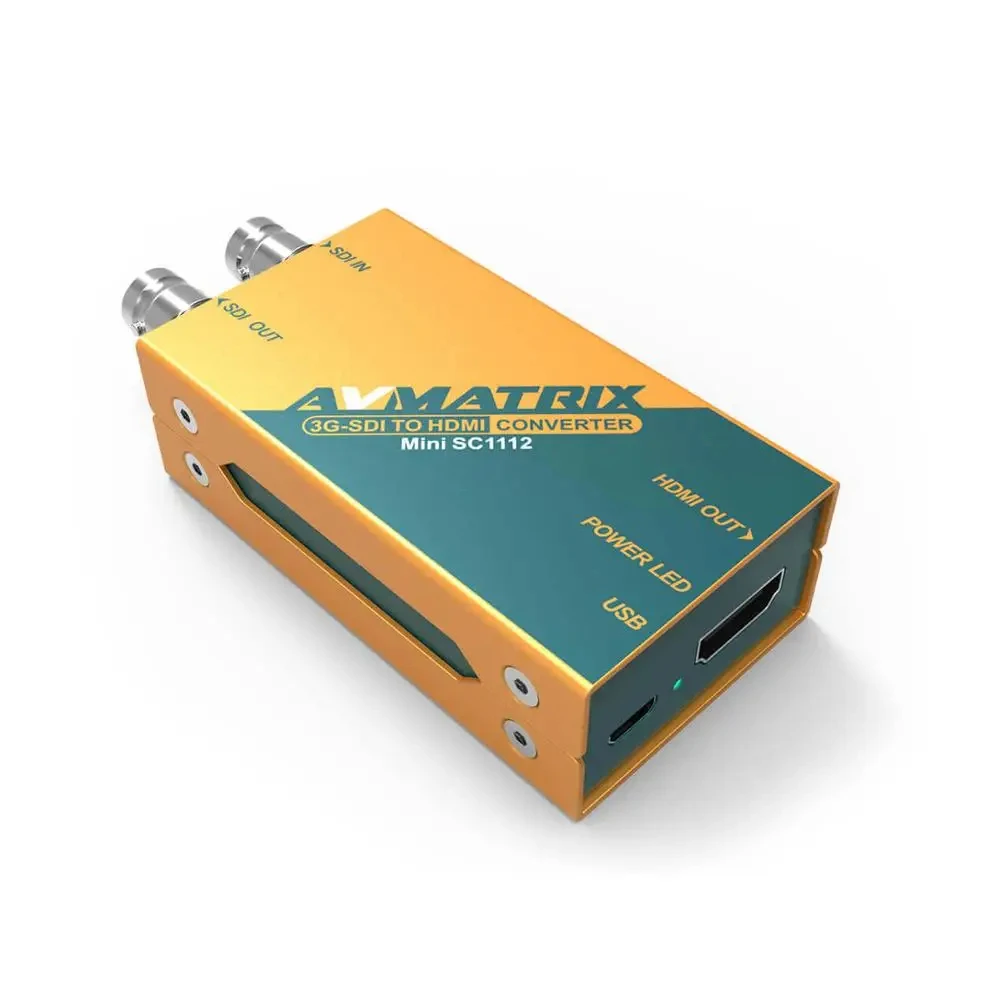 Imagem -04 - Conversor de Transmissão 3g-sdi para Hdmi Compatível Conversor sem Costura Tamanho de Bolso Avmatrix-sc1112