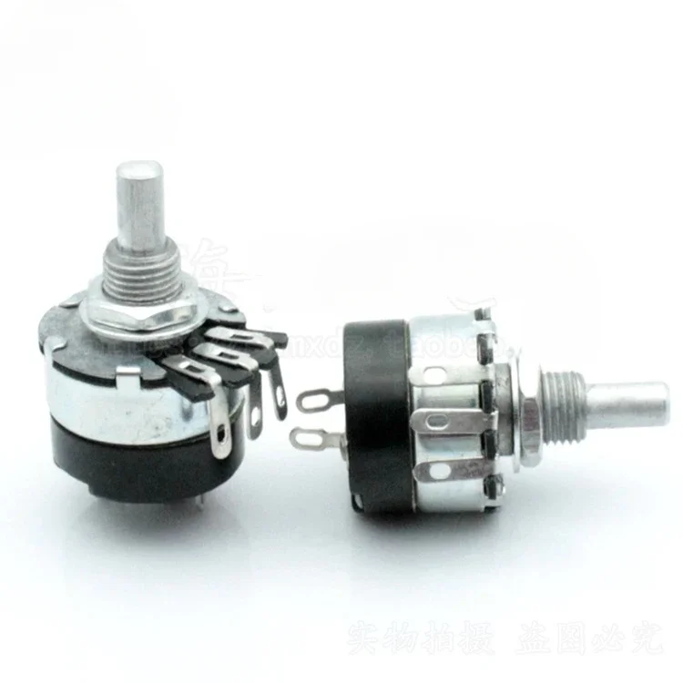 WH134-2 with switch potentiometer 4.7K 10K 22K 47K 100K 470K 1M/2W Pack 10 pieces