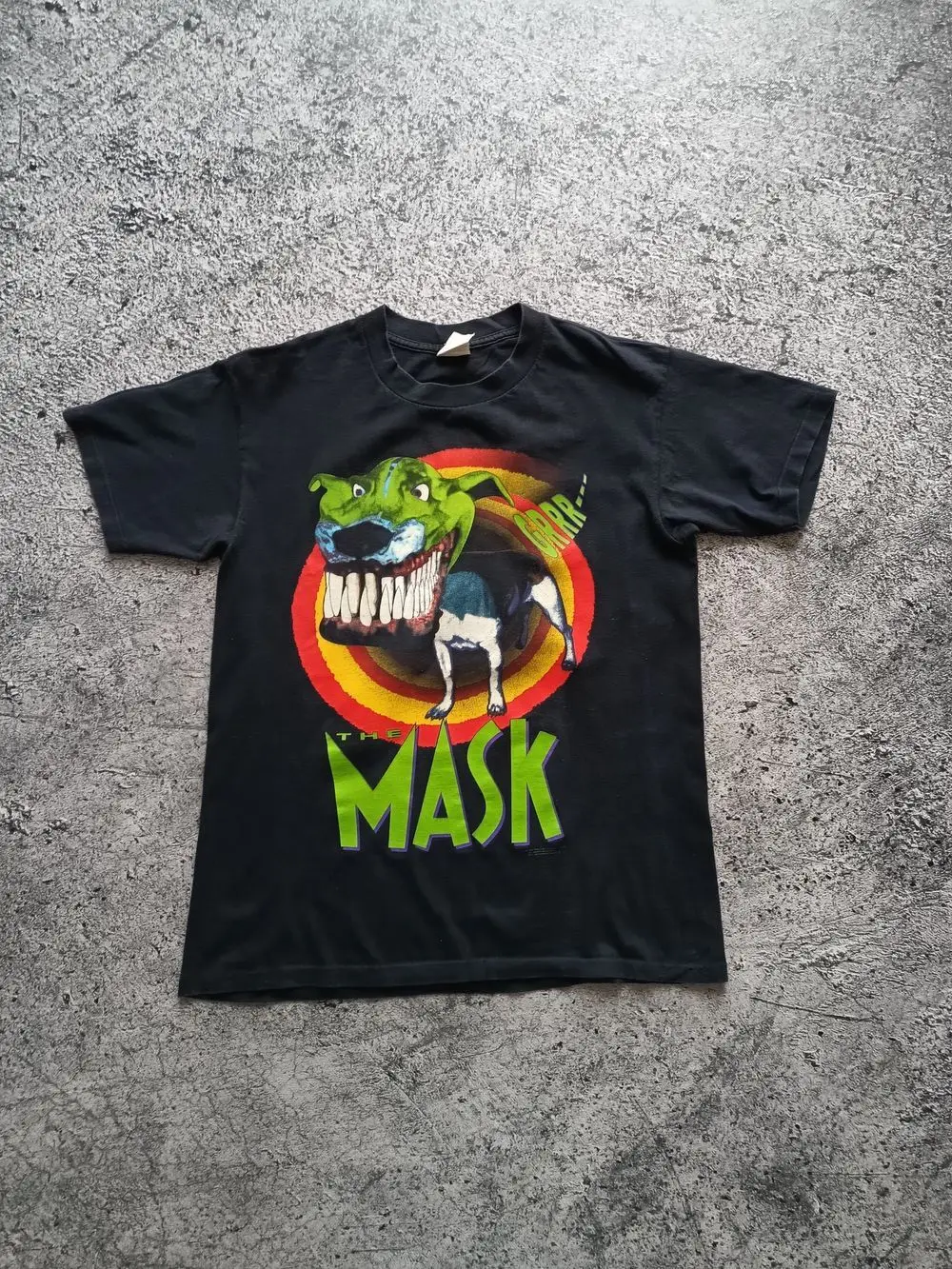 

Черная футболка с короткими рукавами из фильма «Маска» Milo 1994, QT1947