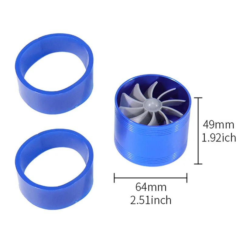Auto Replacement Part Car Turbocharger Turbo Refit Car Air Intake Turbonator Single Fan Supercharger Gas Saver Kit