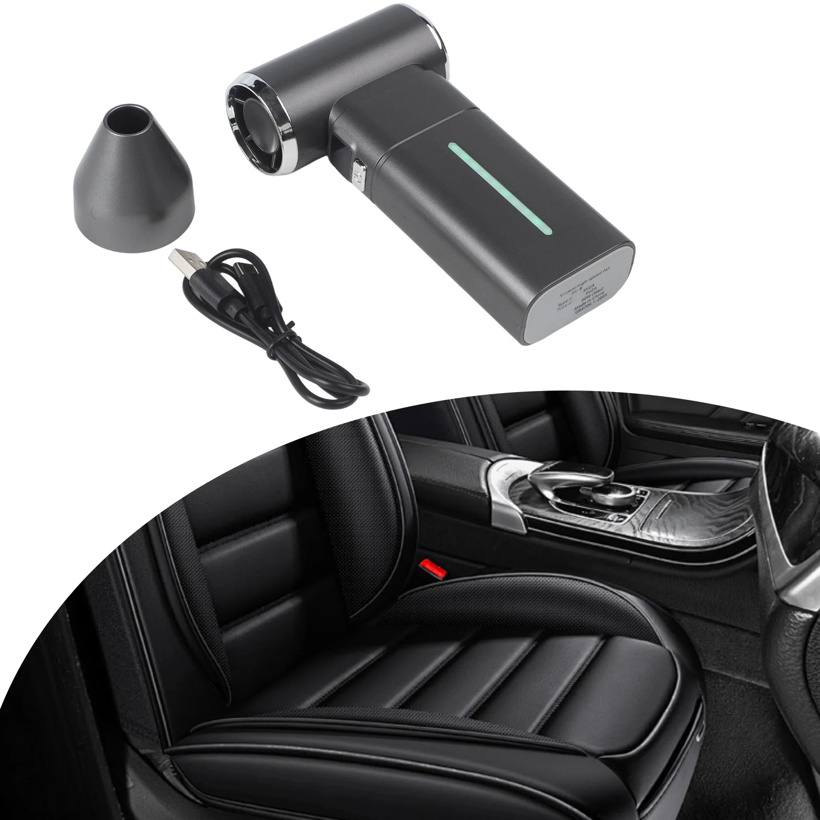 

Portable Dust Cleaner Compressed Air Duster 3 Airflow Modes 6000mAh Battery Home And Office Use For Car Interior Cleaning