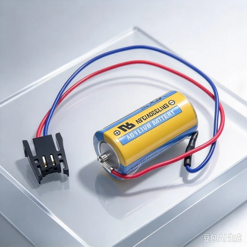 For Mitsubishi ER17330V/3.6V A6BAT MR-BAT PLC Servo Driver MRBAT Industrial Control Lithium Battery