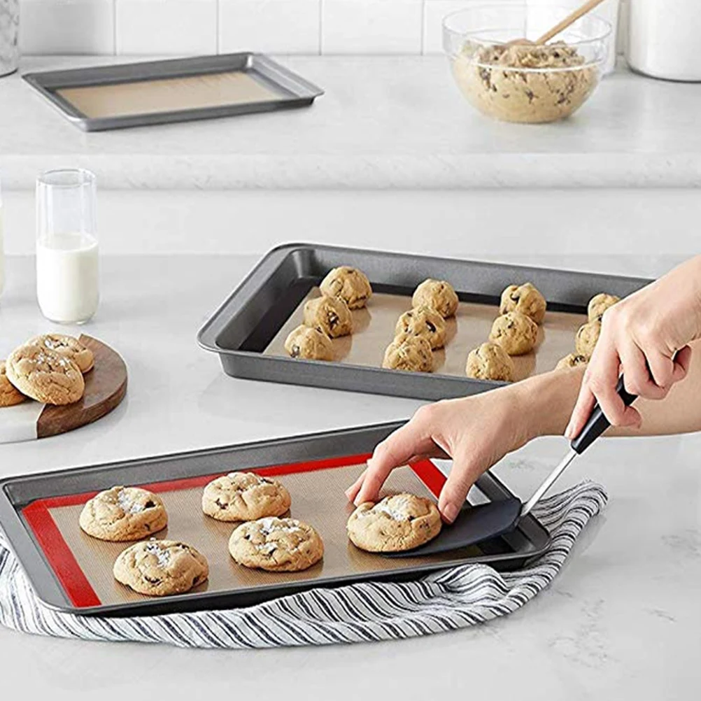 

Baking Mat for Rolling Out Dough Silicone Trays Oven Non-stick Pads Pastry Black