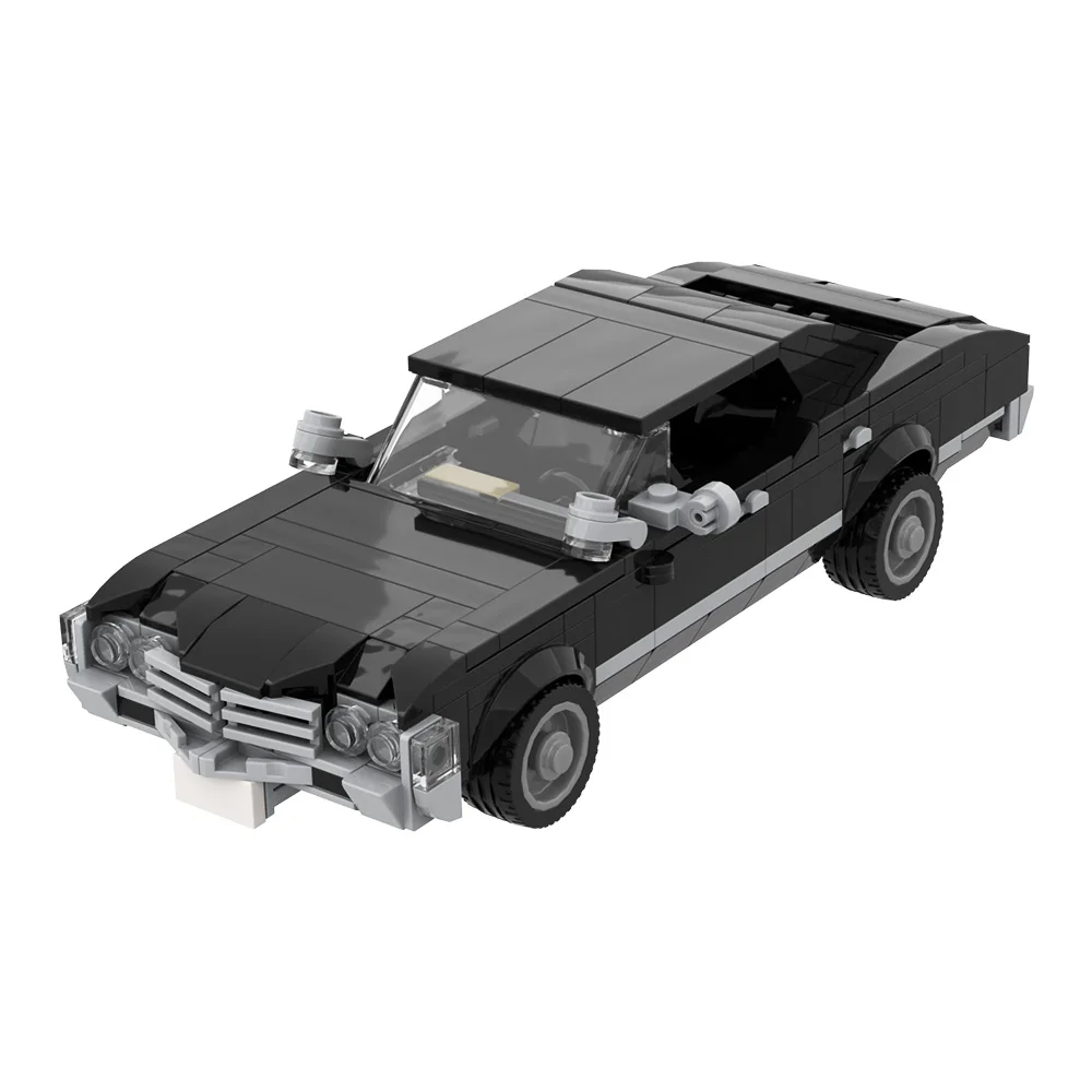 

MOC Сверхъестественное Impala, модель автомобиля, строительные блоки, классический фильм «Сверхъестественное», 1967, Chevroleted Impala, автомобиль, кирпичная игрушка, подарок для взрослых