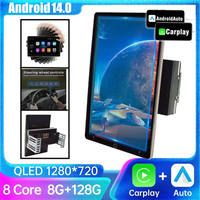 2 Din Android 14 10.1 Inch Multimedia Player Bluetooth FM GPS Car Radio Stereo Receiver Automatic Rotatable IPS Touch Screen