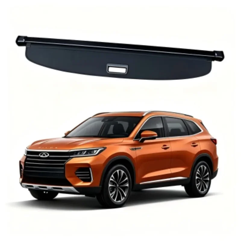 Cargo Cover Trunk Privacy Shade Rear Security Partition Anti-Theft Shield Organizer for Chery Exeed LX / TXL Lingyun