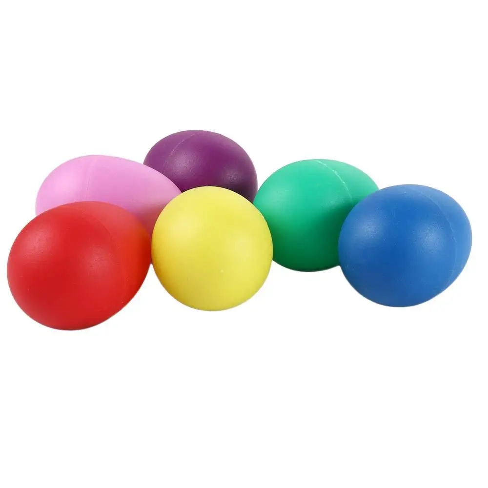 Nieuw speelgoed Instrumentspeelgoed Plastic percussie Muzikale muziekinstrumenten Accessoires Ei Maracas Speelgoed Vroeg leren speelgoed