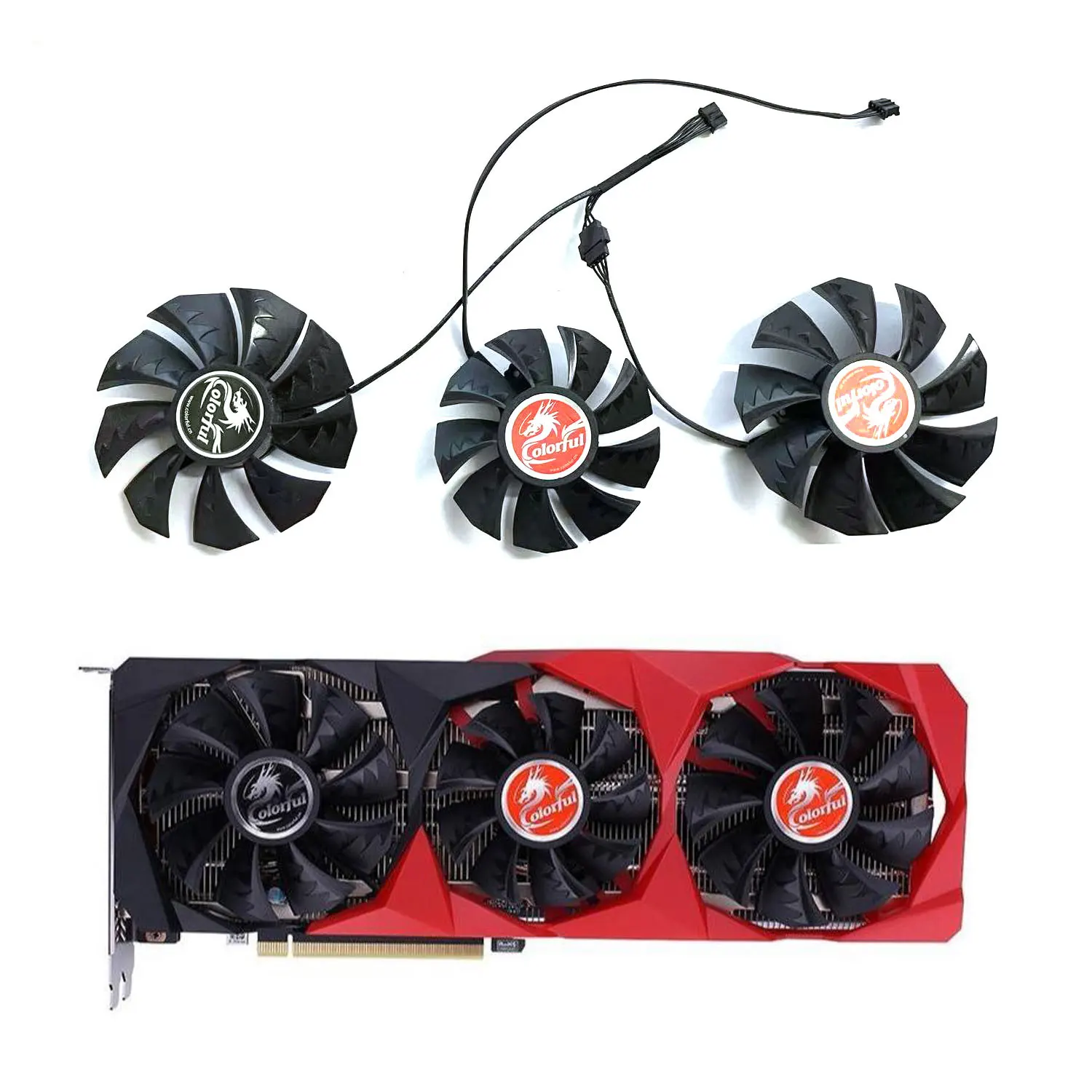 New 87MM 75MM 4PIN GPU Fan for Colorful Geforce Rtx 3060 3070 3080 Ti 3090 Nb 12G-V Grafische Videokaart Koelventilator