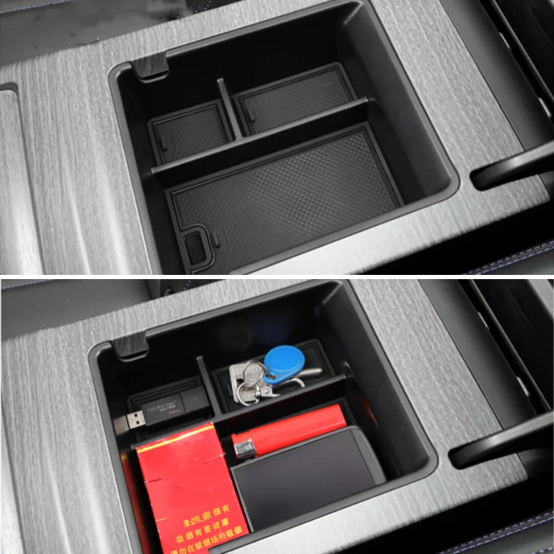 

LHD Interior Styling For Geely Preface L 2024 Storage Box Holder Accessories Car Armrest Box Center Console Organizer Tray
