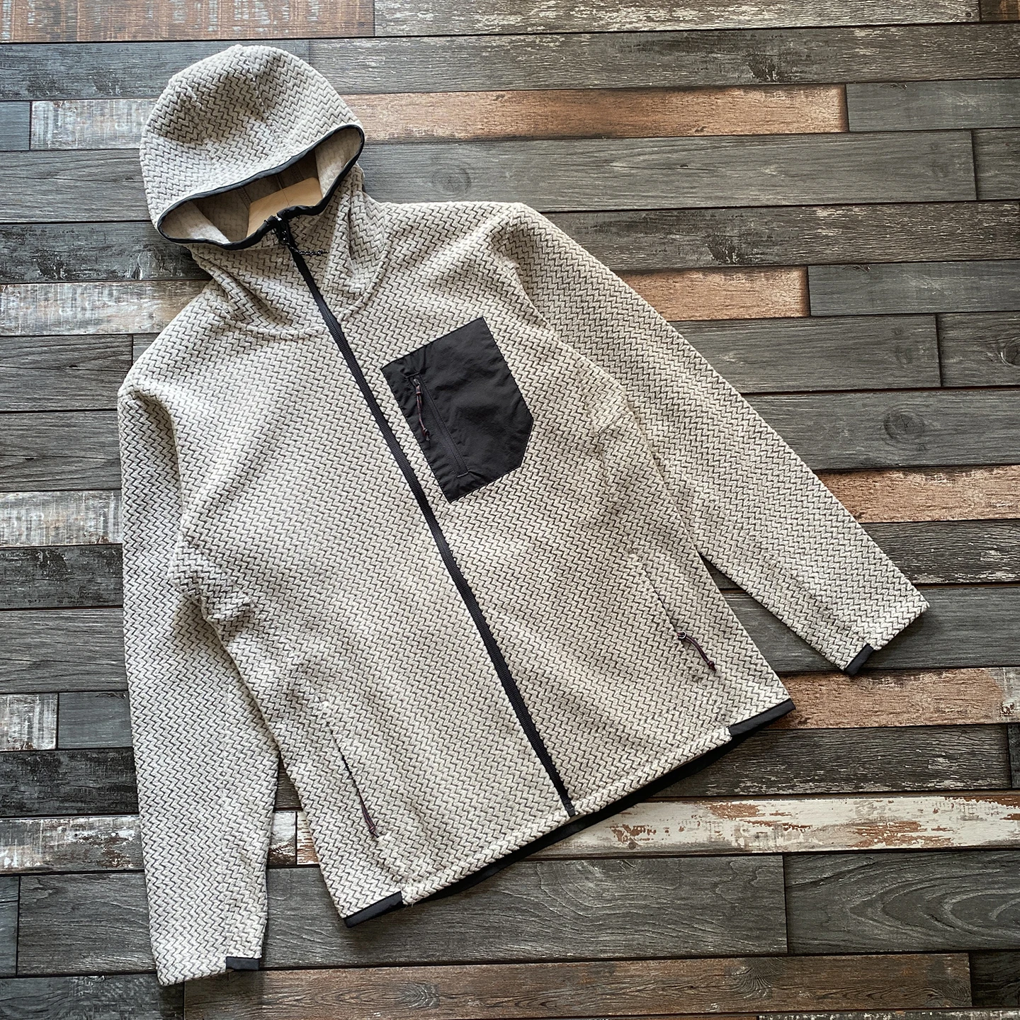

Outdoor Lightweight Fleece Zipper Hooded Sweatshirt Breathable Quick Dry Warm Men's Autumn Winter Fashionable Cardigan Style