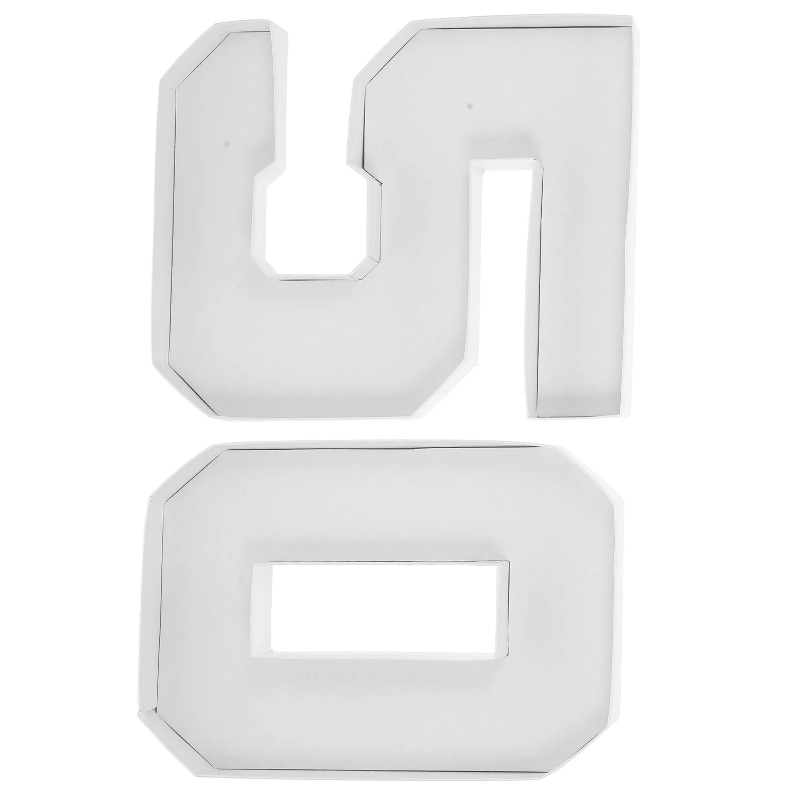 

2pcs Fillable White Cardboard Numbers Balloon Decorative Box for Cupcakes Birthday Party Supplies Number Food Container Storage