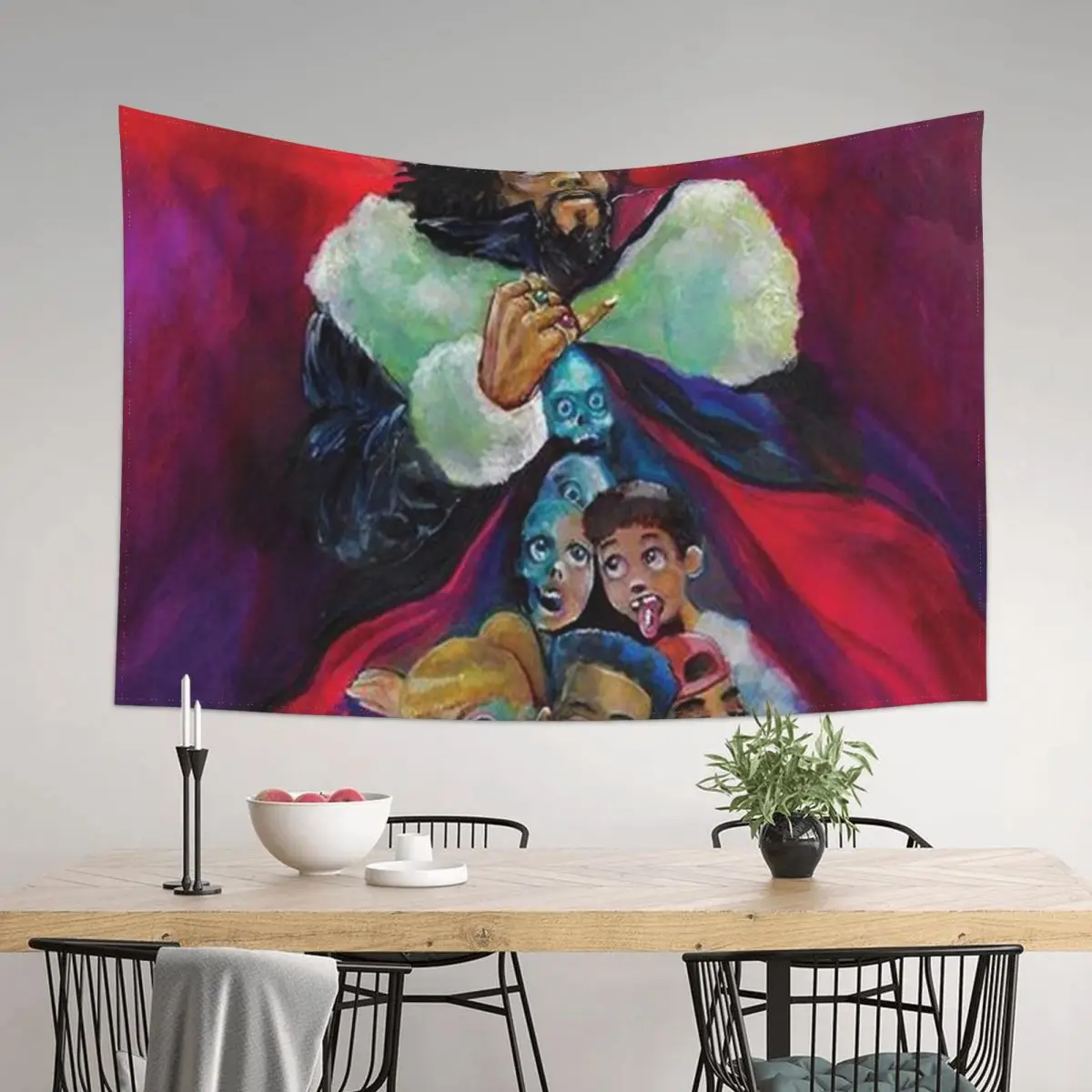 

J Cole KOD Album Cover Music Tapestry Wallpaper Room Aesthetic Decor Outdoor Decoration Wall Hanging Decor Tapestry