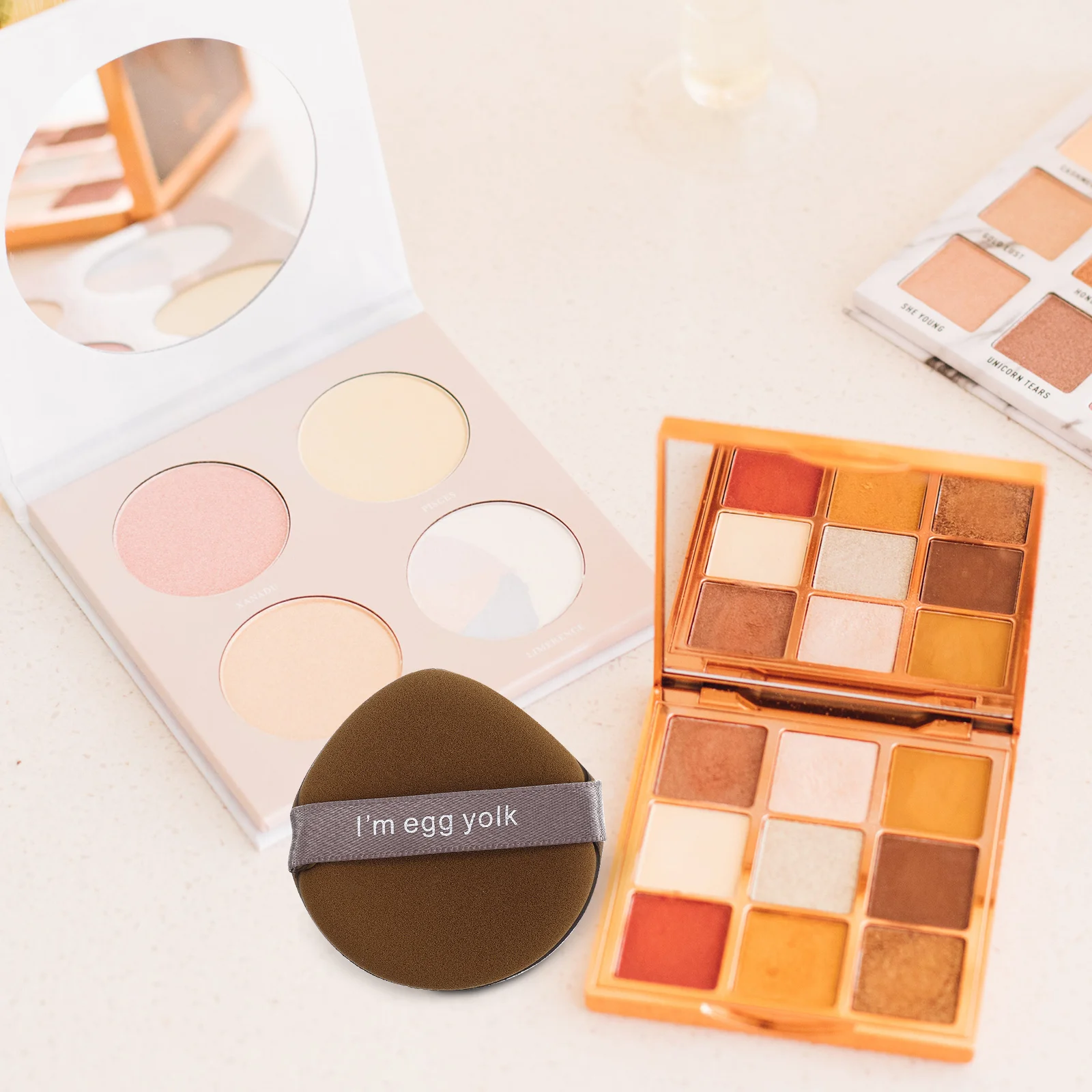 12pçs esponjas de maquiagem dupla face macias para base, corretivo, blush, iluminador, pó, liquidificador, itens essenciais