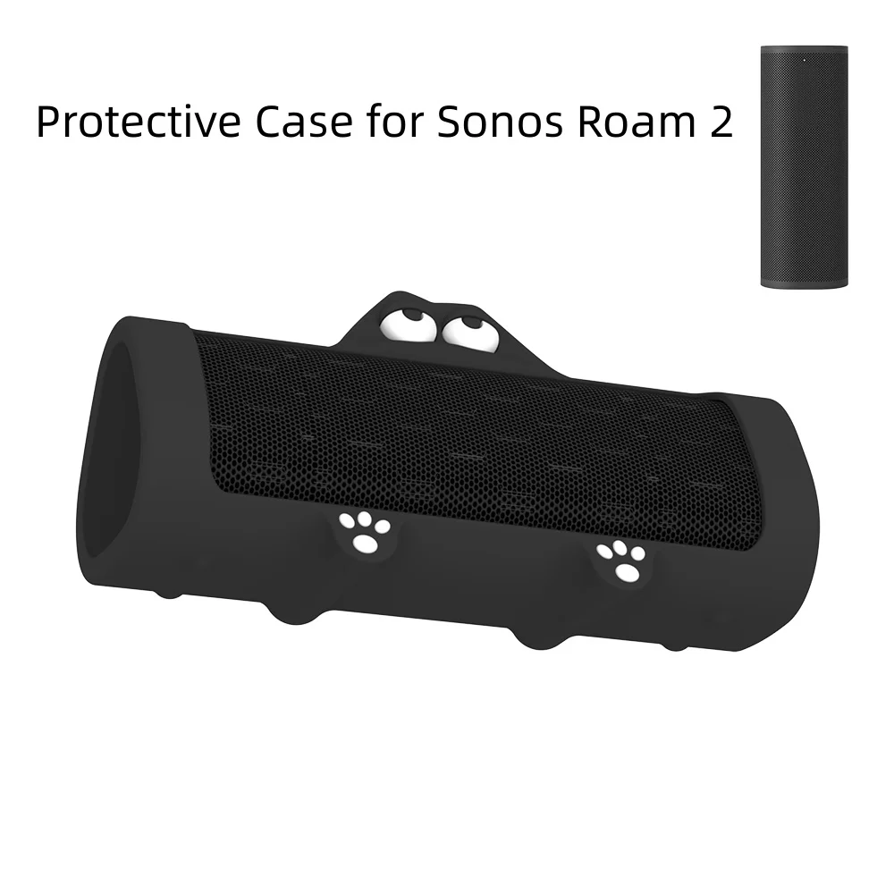 Cute Silicone Protective Case for Sonos Roam 2 Portable Speaker, Travel Protective Skin Shell Carrying Bag Speaker Accessories view 6