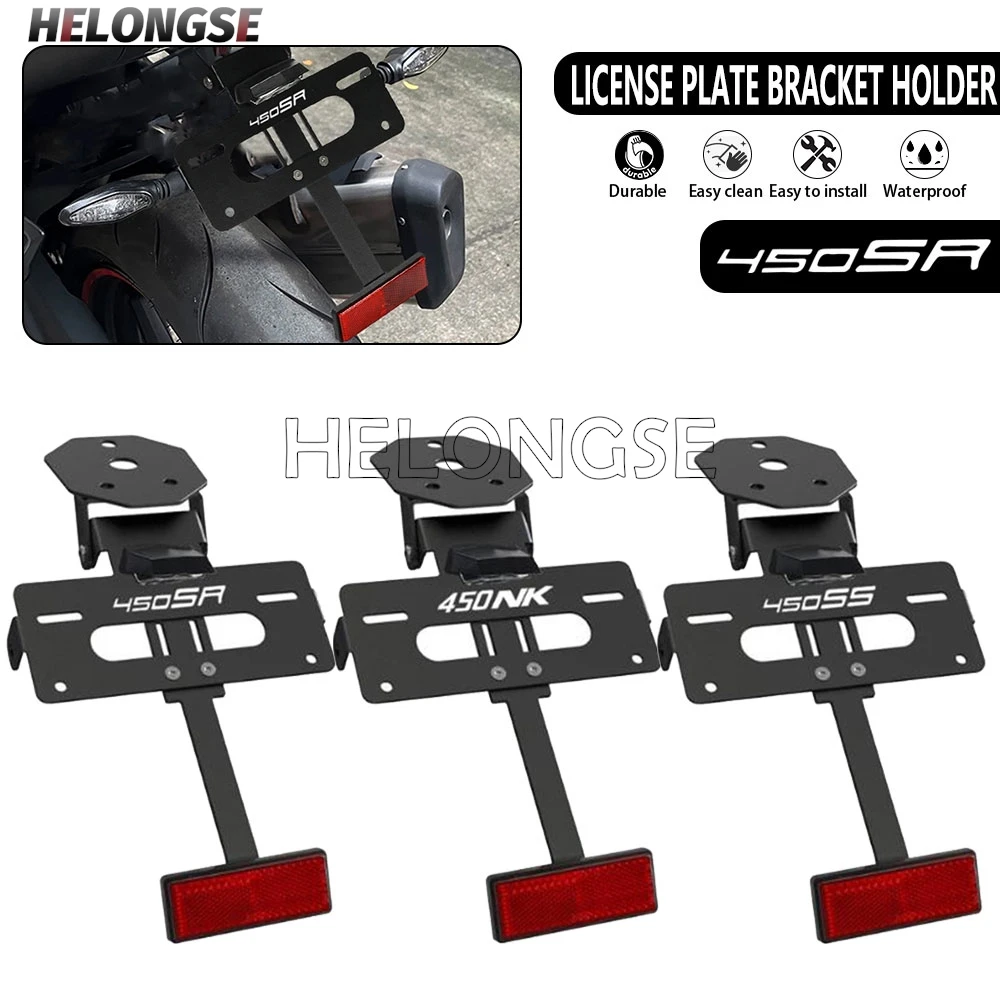 

2024 Tail Tidy Fender Eliminator For CFMOTO 450SR 450SS 450NK 450 SR SS NK 2022 2023 License Plate Holder LED Turn Signal Lights