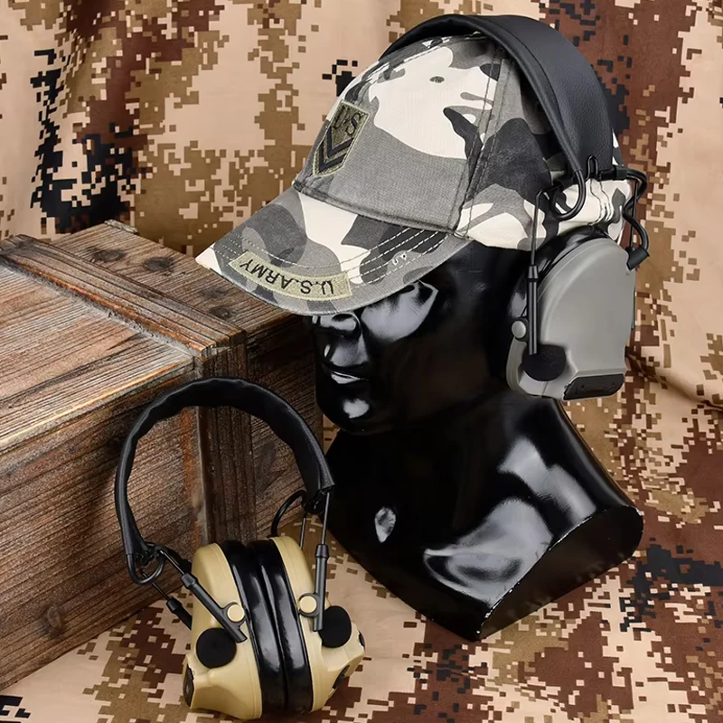 سماعة رأس تكتيكية كومتا 3 لاقط نشط وإلغاء الضوضاء وحماية السمع Airsoft اتصالات الصيد الخارجية متعددة الوظائف #6