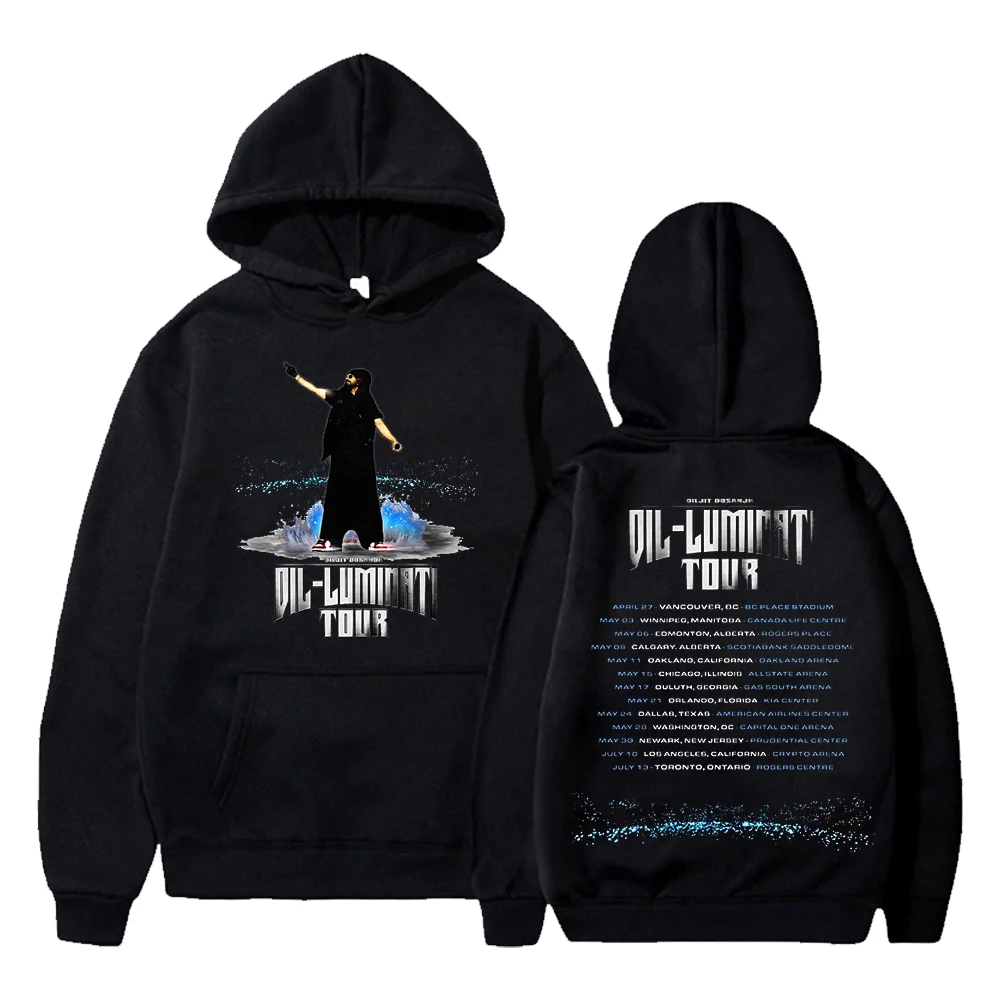 

Diljit Dosanjh Hoodie 2024 Dil-Luminati Tour Merch Long Sleeve Streetwear Women Men Hooded Sweatshirt Hip Hop Clothes