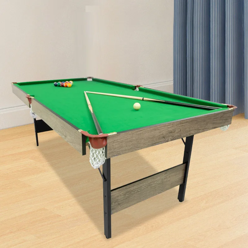 Folding pool table standard indoor black eight three in one snooker table multi-function