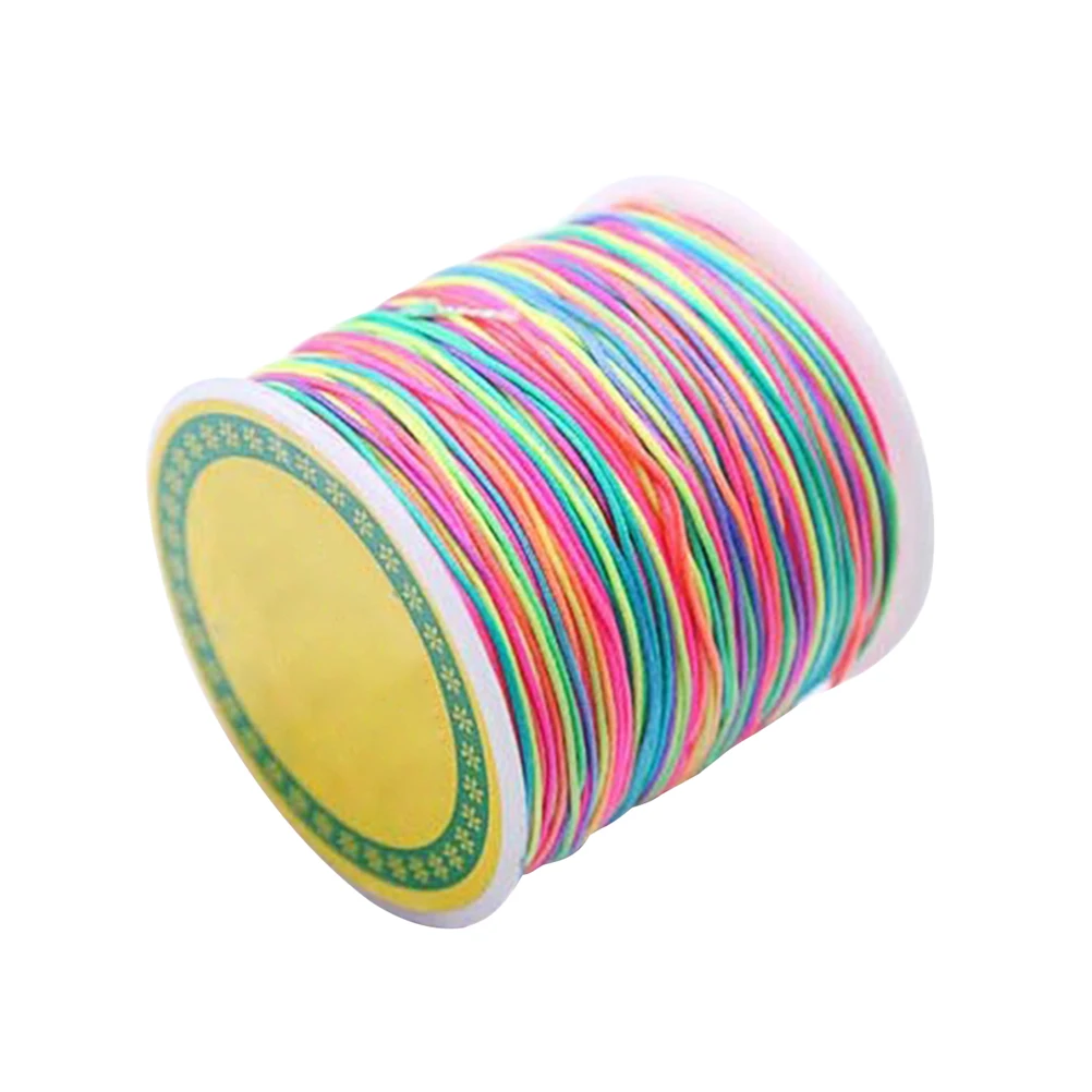 

100M Beading Cord Multicolor Thread Jewelry Making Rope Strong Elasticity Durable Bead Stringing Bracelets Necklaces Crafts