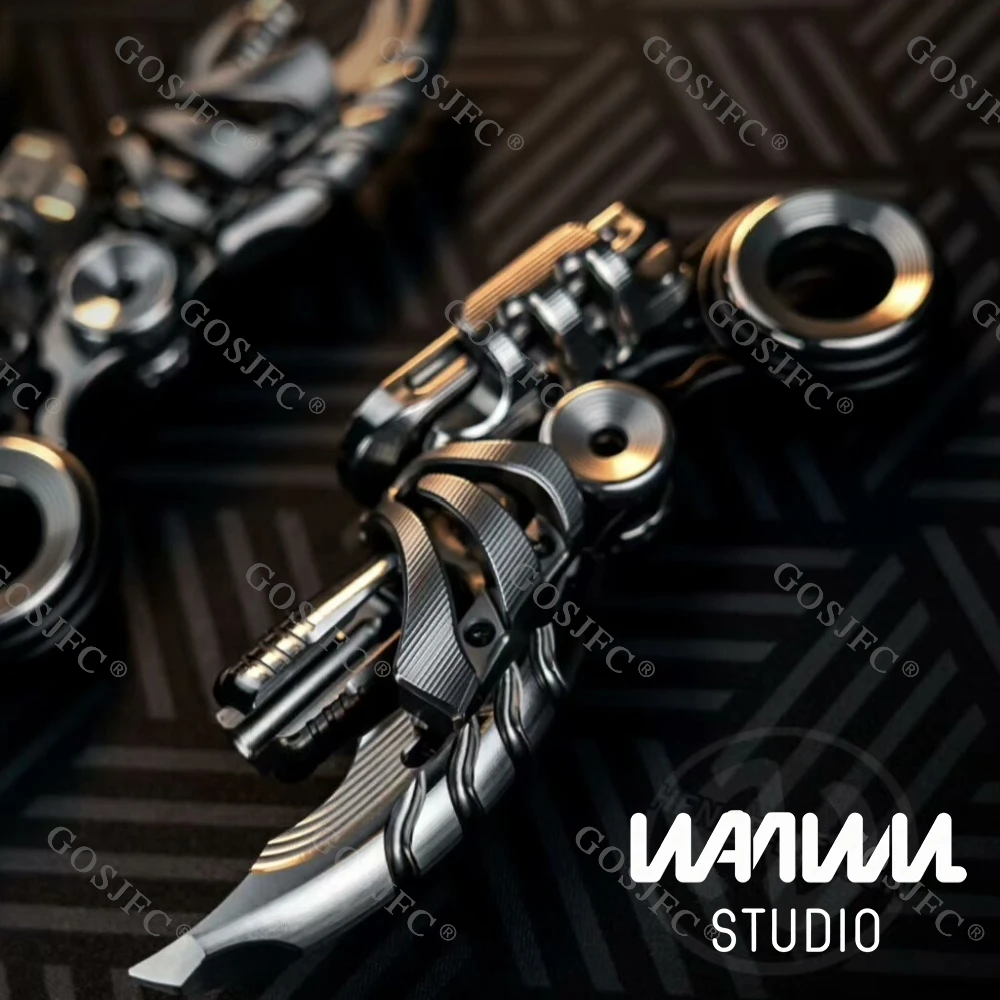 WANWU EDC EXOSKELETON البدلة-الزركونيوم تململ المنزلق ألعاب متململة للبالغين التصاميم الأصلية أدوات تخفيف القلق #4