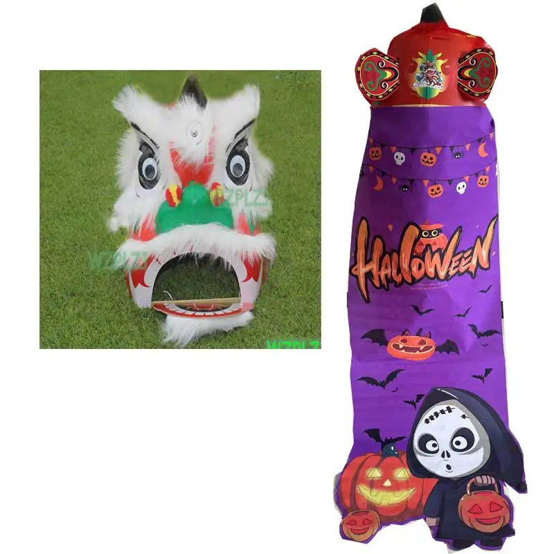 عباءة الهالوين مقاس 12 بوصة لعبة ملابس رقص الأسد لعمر 3-5 سنوات للأطفال الأولاد والبنات والأطفال أداء الحفلات الرياضية لمرحلة الكرنفال #2