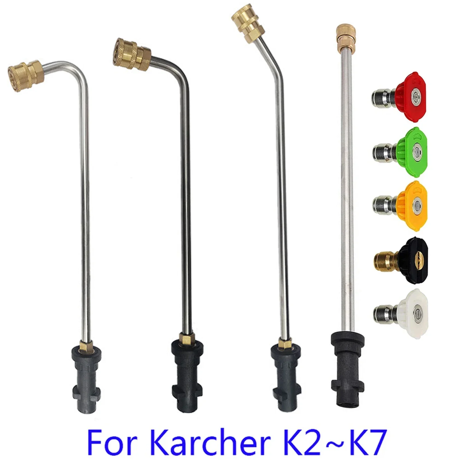 

1/4 Inch Rod Jet Car Cleaning High Pressure Water Gun Extension for Karcher K2 K3 K4 K5 K6 K7 with Nozzle