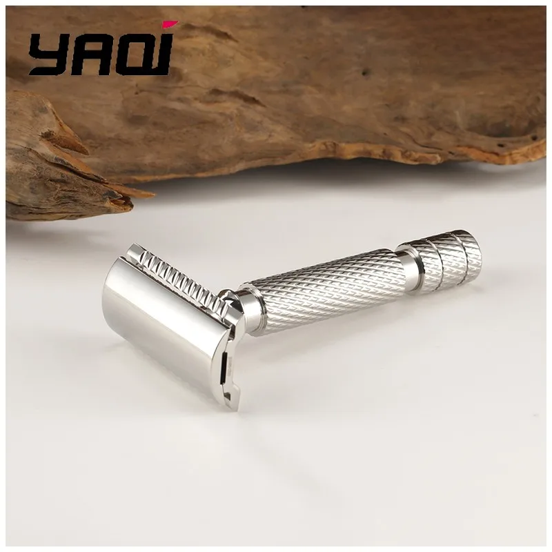 Yaqi PILOT Safety Razor for Smooth Shaving Experience Stainless Steel 0.95mm Blade Gap 84mm Handle Length 12mm Diameter