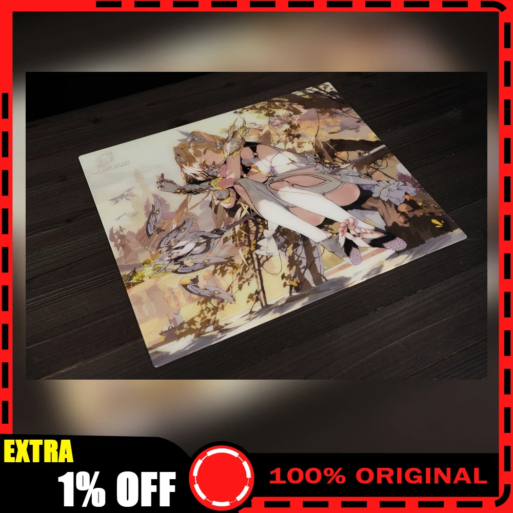 TWILIGHT STUDIO Spring City Tempered Glass Mouse Pad 350x300mm/490x420mm Gaming Desk Mat for FPS Esports  MousePad PC Accessory
