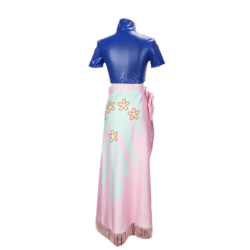 Cosplay Vrouwen Nico Robin Party Kimono Jurk Carnaval Set Pruik Bril Meisje Halloween Carnaval Anime Tentoonstelling Prestaties Pak R