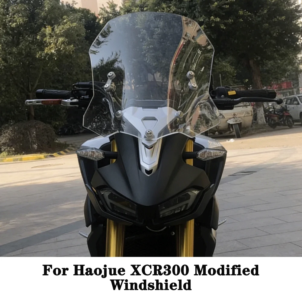 

Для мотоциклов Haojue XCR300 XCR300-2: Модифицированное ветровое стекло, передний дефлектор, увеличенный дефлектор, аксессуары для ветрового стекла