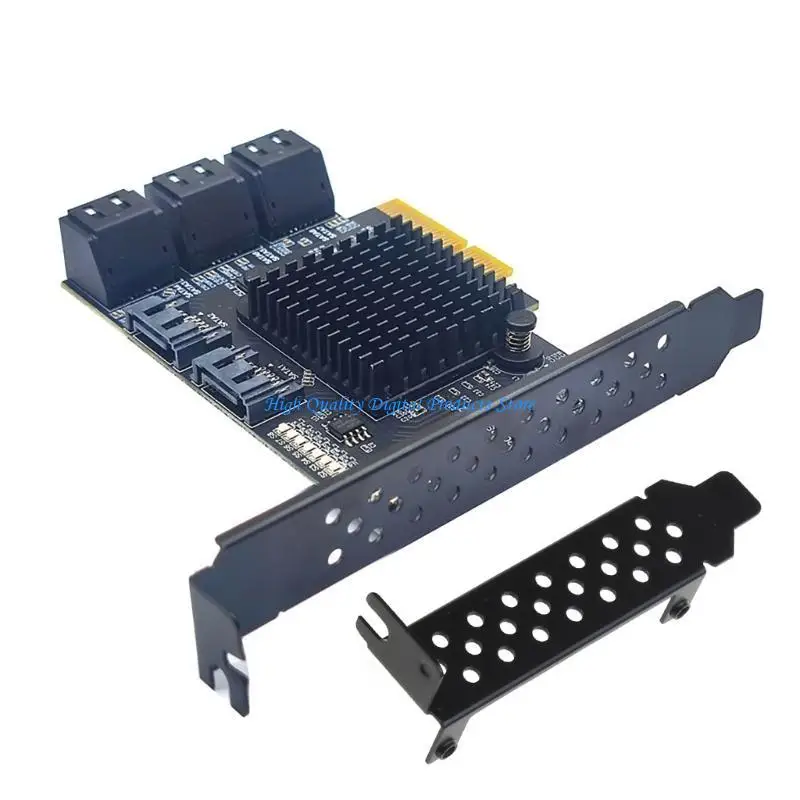 Scheda espansione U2JE PCIE a 8PORT SATA3.0 Disco rigido 6GBPS PCIE3.0 GEN3 4X Adattatore