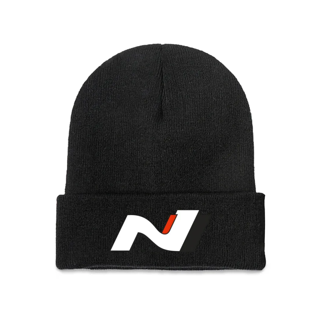 Casual-Hyundai N  Beanie Knitted Hat   Winter Warm Outdoor Cap For Male Women