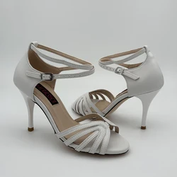 Sexy Fashion Argentina Tango Dance Shoes  Comfortable Party Shoes Wedding Shoes  leather outsole T6284WL 7.5cm 9cm heel