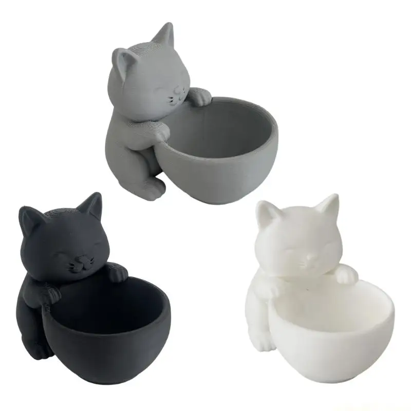 

QX2E пластиковый котенок океан мясистое растение цветочный горшок для дома зеленое растение в горшке