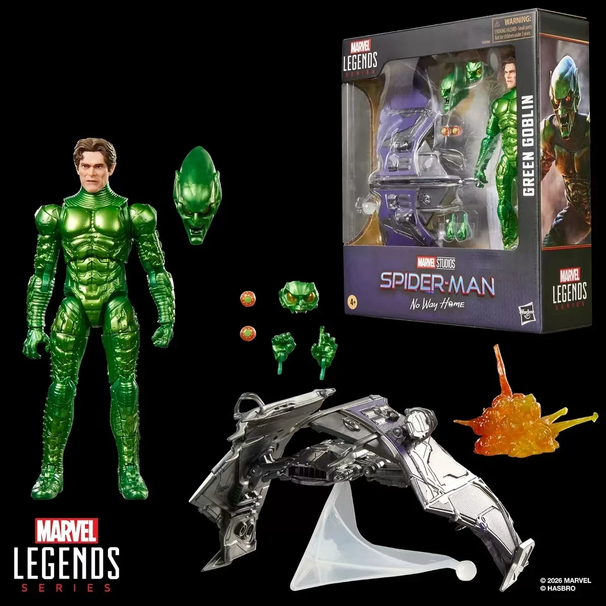 Authentic product,Special Offer,Original Hasbro Marvel Legends Series Spir-Man No Way Home Green Goblin