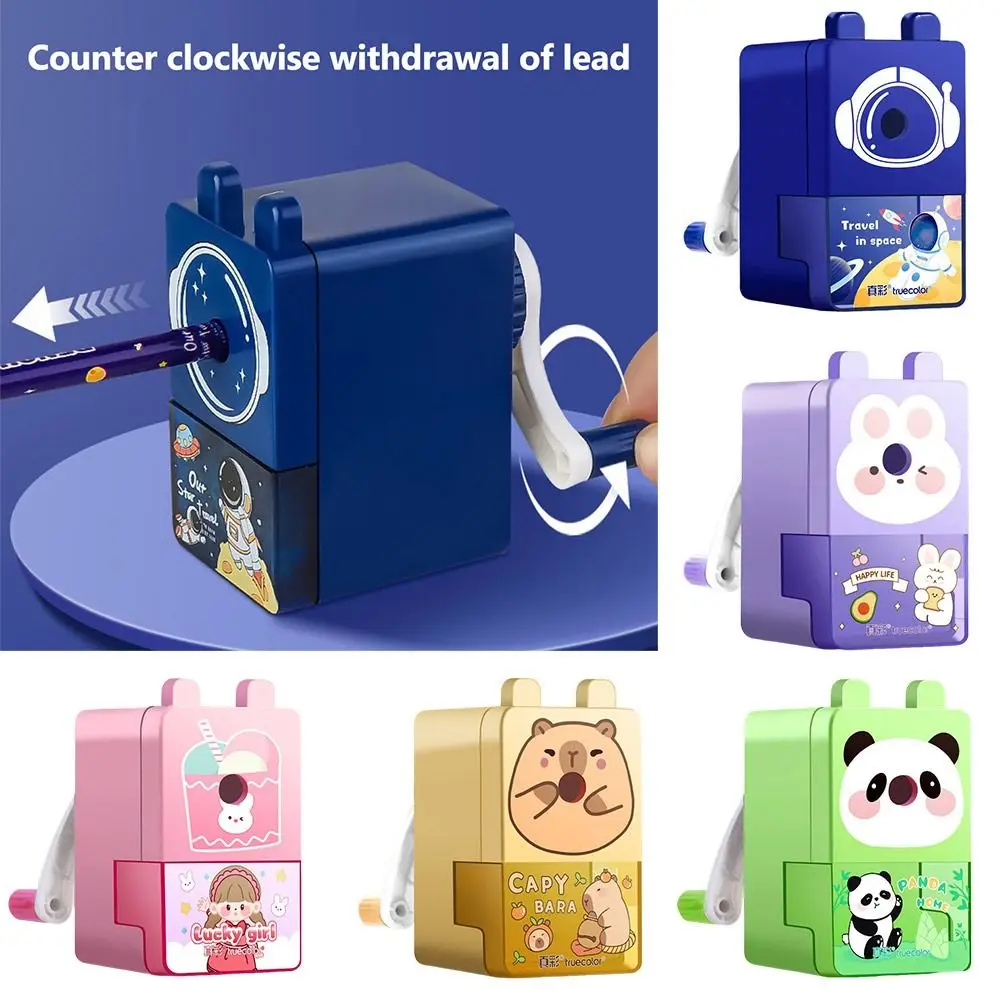 

Pencil Automatically Enters Pencil Sharpener Anti Sticking Lead Capybara/Astronaut/Panda Pencil Sharpening Tool