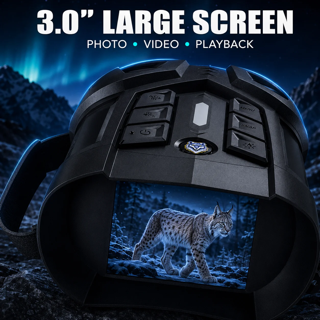 Outdoor Night Vision Binoculars 7Level Infrared Vision Night Goggle 10x Digital Zoom Goggles Hunting Telescope for Hunting, Boat