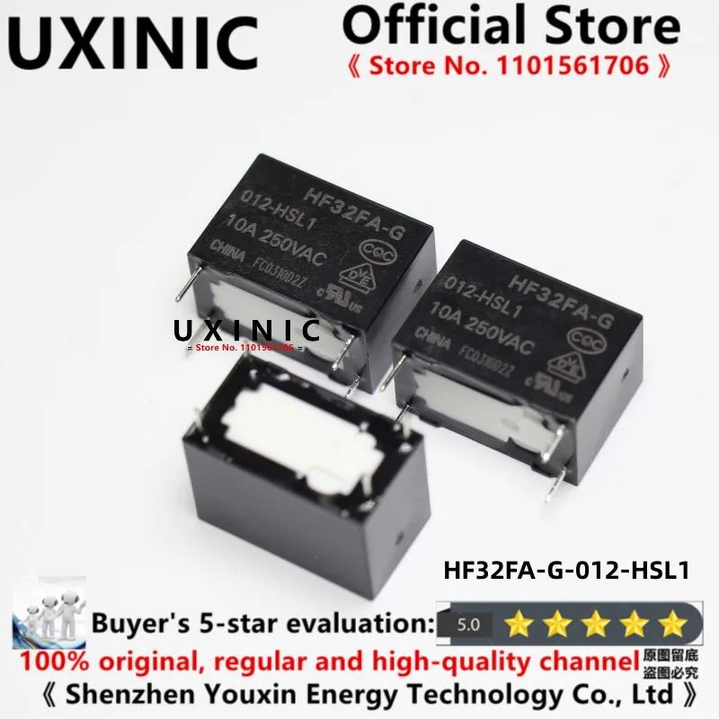 

UXINIC 10pcs/LOT 100% New Imported OriginaI HF32FA-G-012-HSL1 10A Normally Open Relay 12V