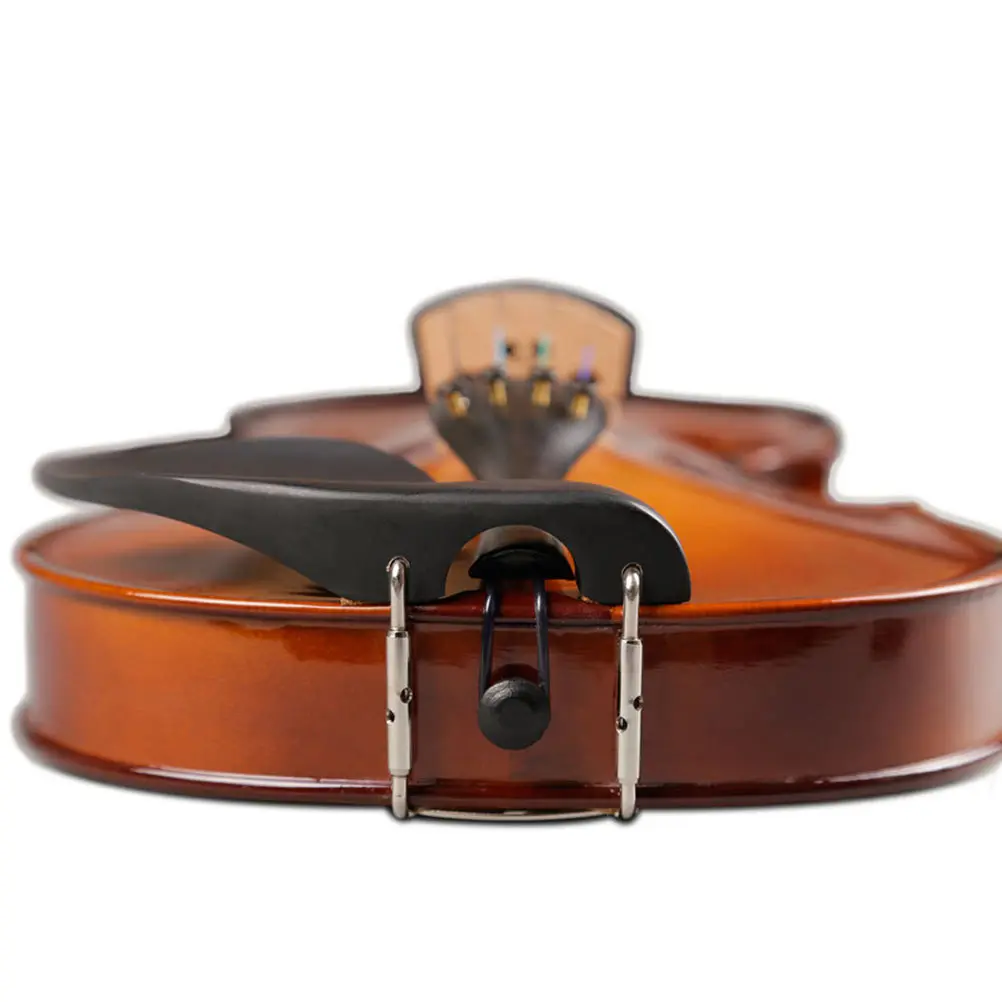 

Violin Chin Rest Accessory Durable Ebony Wooden Parts Replacement Instrument Guitar Stand Holder Smooth Feeling
