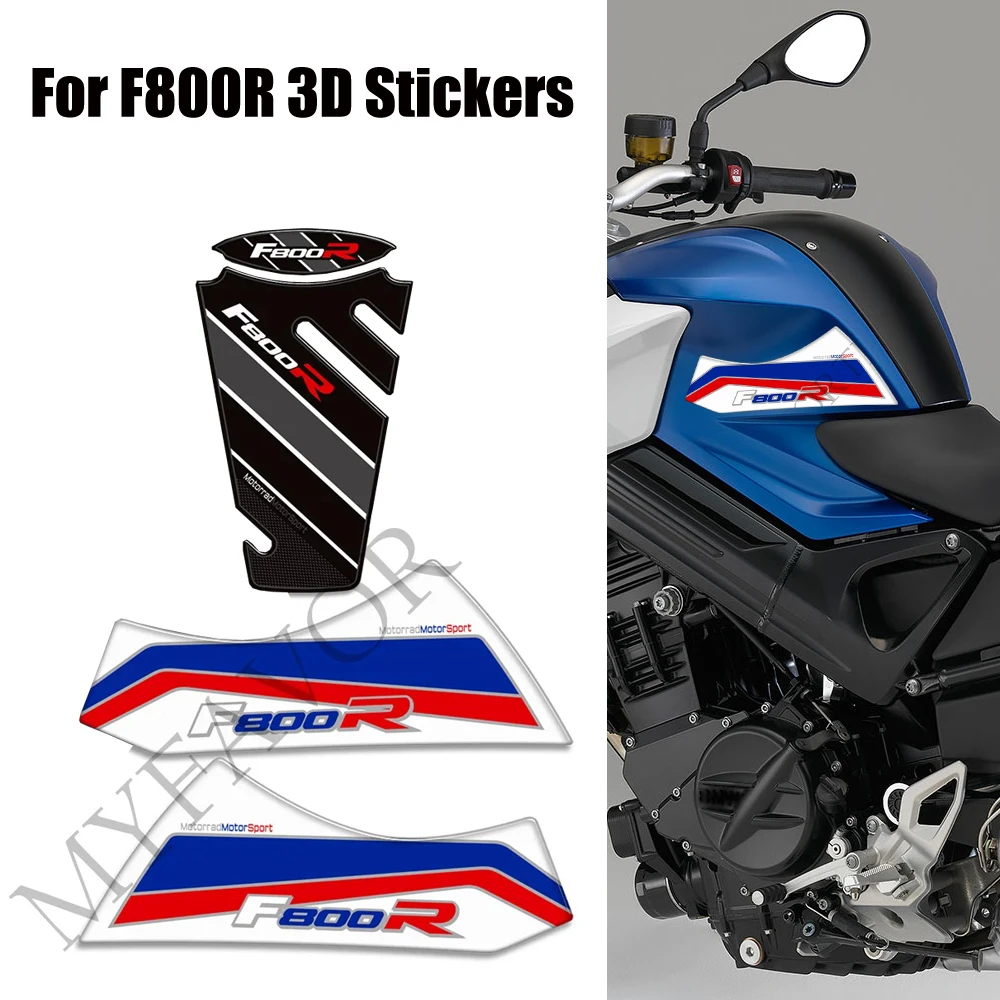 For BMW F800R F800 F 800 R Motorcycle Stickers Decals Tank Pad Grips Protection Protector Gas Fuel Oil Kit Knee