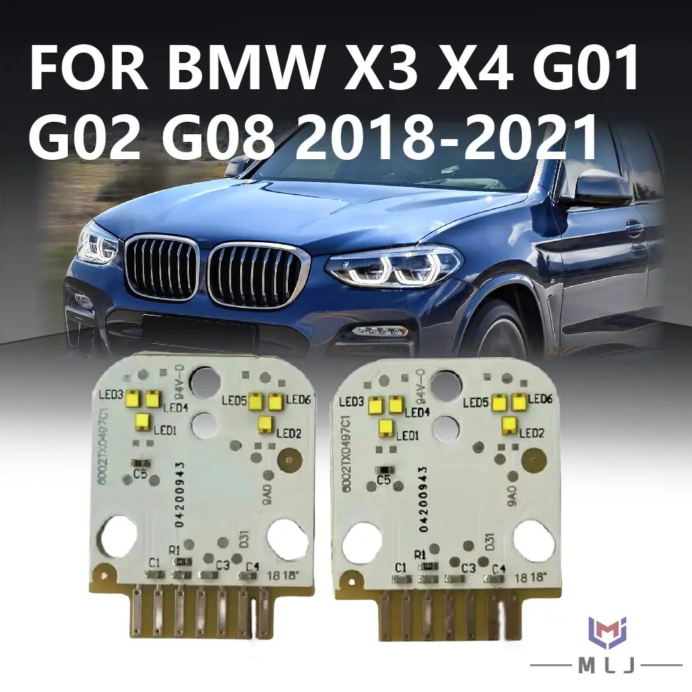 

Для BMW X3 X4 G01 G02 G08 2018-2021: Модуль ДХО (дневных ходовых огней) с белыми светодиодами, плата для фар, чип Angel Eye, автомобильные аксессуары