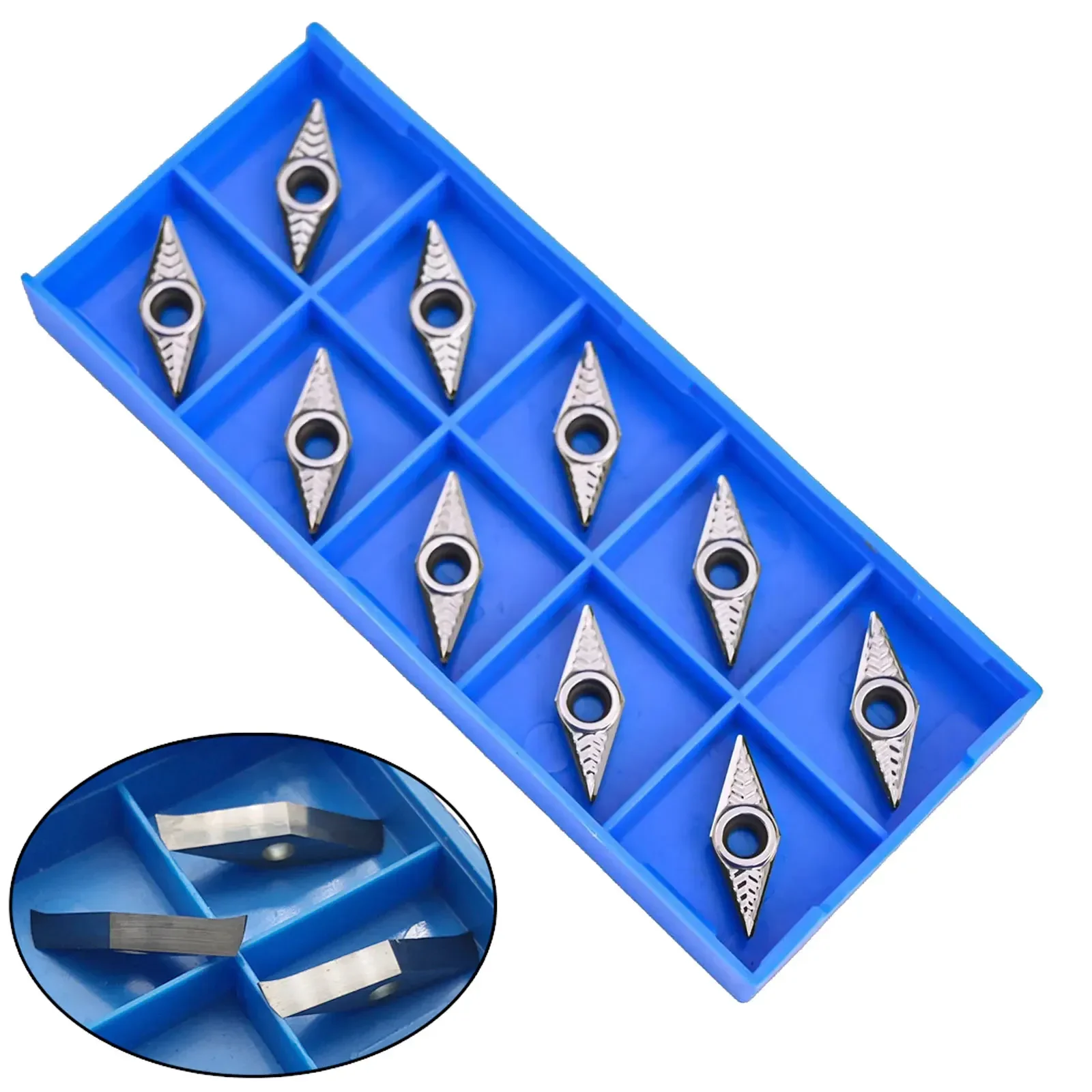 High Quality Brand New Aluminum Inserts Carbide Aluminum Tools VCGT110304 AK H01 Aluminum Inserts CNC Turning Carbide Metal Wood