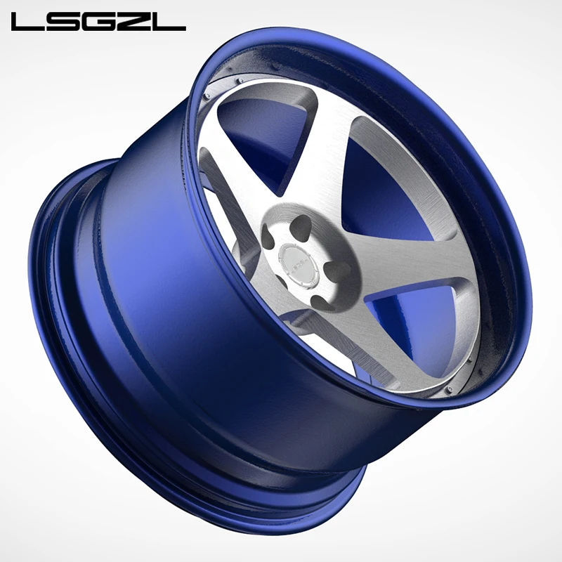 Custom 2 Piece Deep Concave Forged Alloy Wheel For Chevrolet C8 Mercedes G63 5x120 5x127 5x114.3 Matte Black Rims