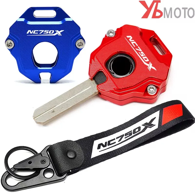 For HONDA NC750X NC 750X NC750 X DCT 2013-2022 2023 2024 Accessories Motorcycle Aluminum Key Case Shell Cover Protector Keychain