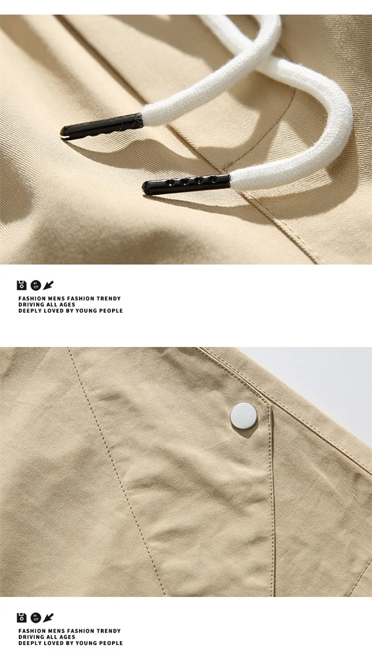 Pure Cotton Comfortable Sports Shorts for Men Versatile Casual Five-point Pants