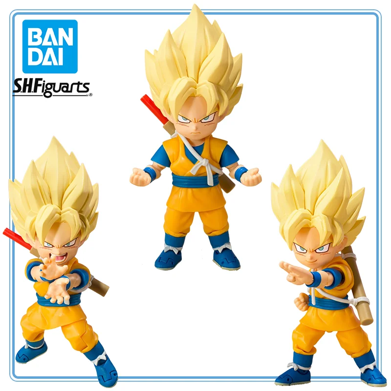 

BANDAI SPIRITS Original Dragon Ball Daima Son Goku SSJ S.H.Figuarts Mini Anime Cartoon Garage Kit Action Figure Gifts Toys
