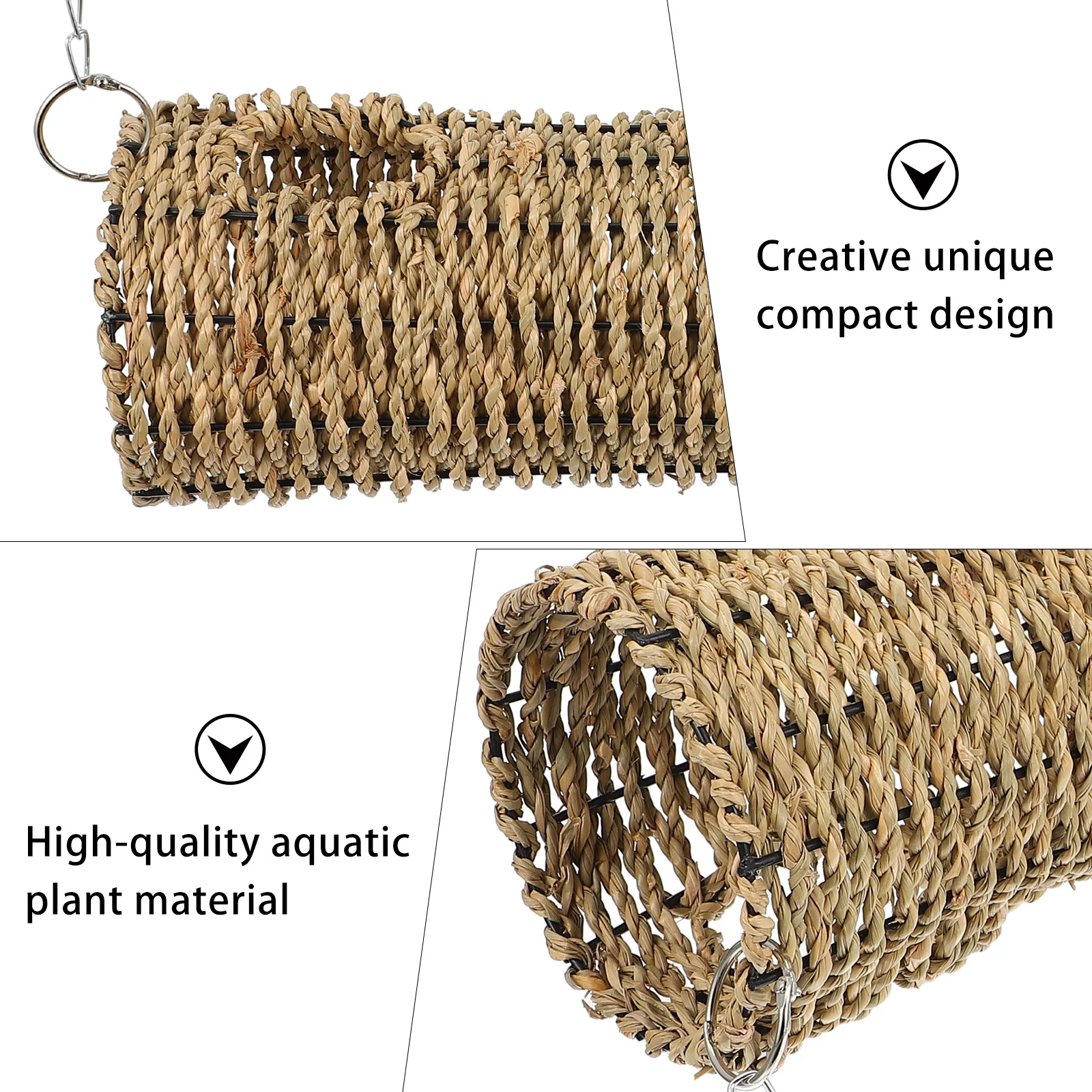 

1Pcs Hamster Tunnel Hideout Durable Natural Small Pet for Hamsters Guinea Pigs Pet Supply Hamster Tunnel