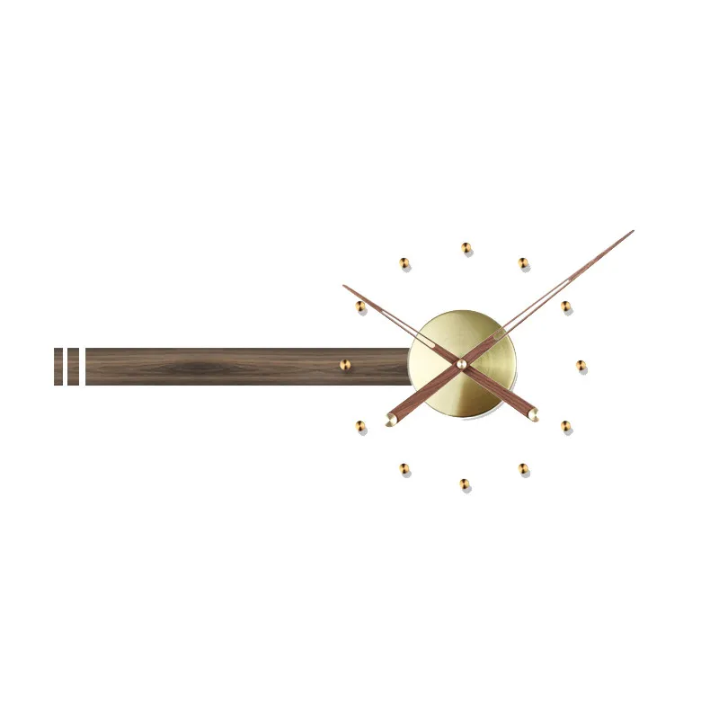 New Chinese style extremely simple wall clock, living room study classical home silent fashion modern creative personality art