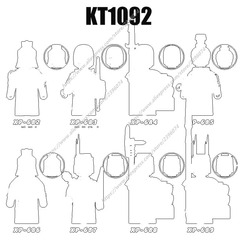 نماذج فارس القرون الوسطى واحدة ملحقات شخصيات الحركة ألعاب مكعبات البناء للأطفال سلسلة-159 KT1055 KT1091 XP682 XP683